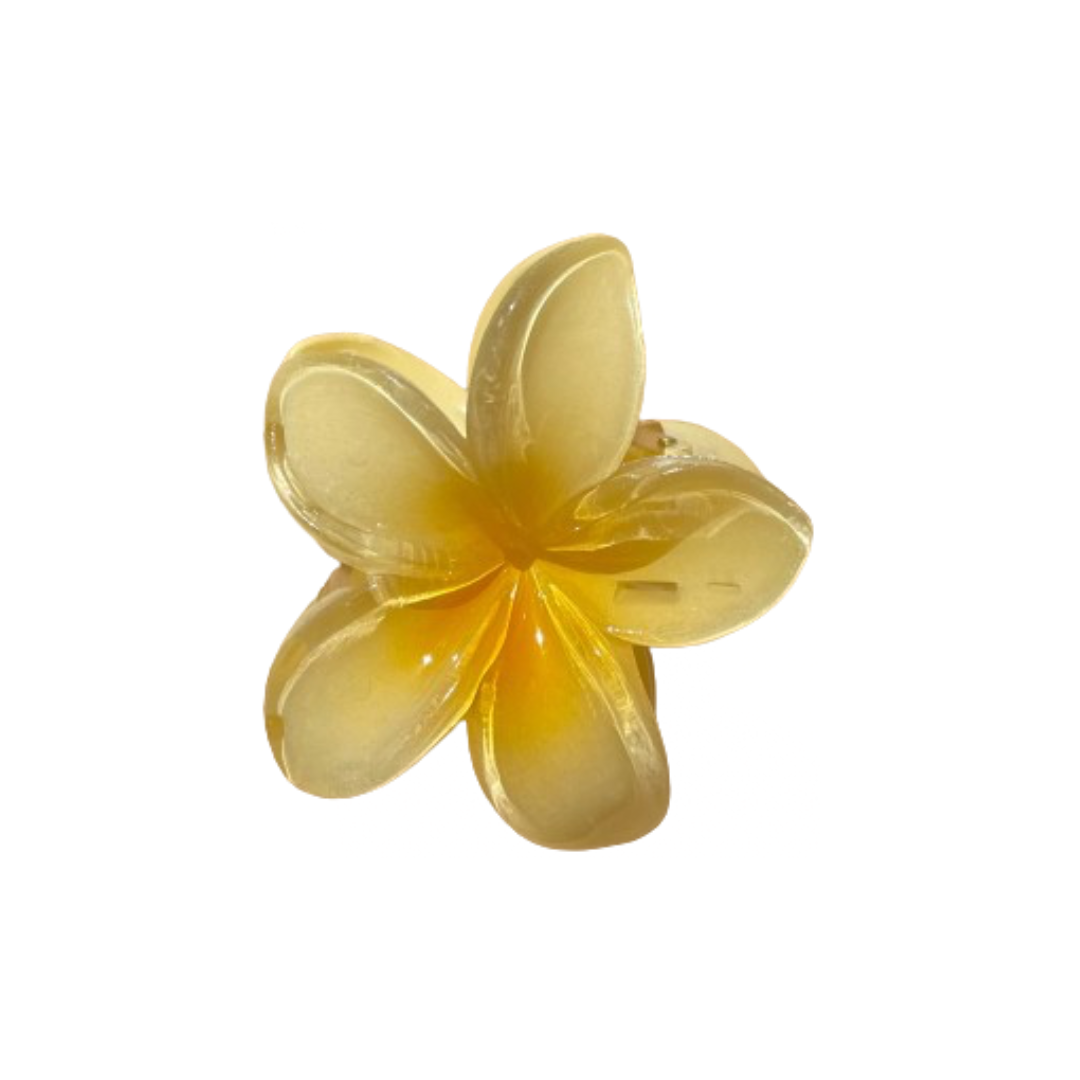 Plumeria Jaune Pince à Cheveux